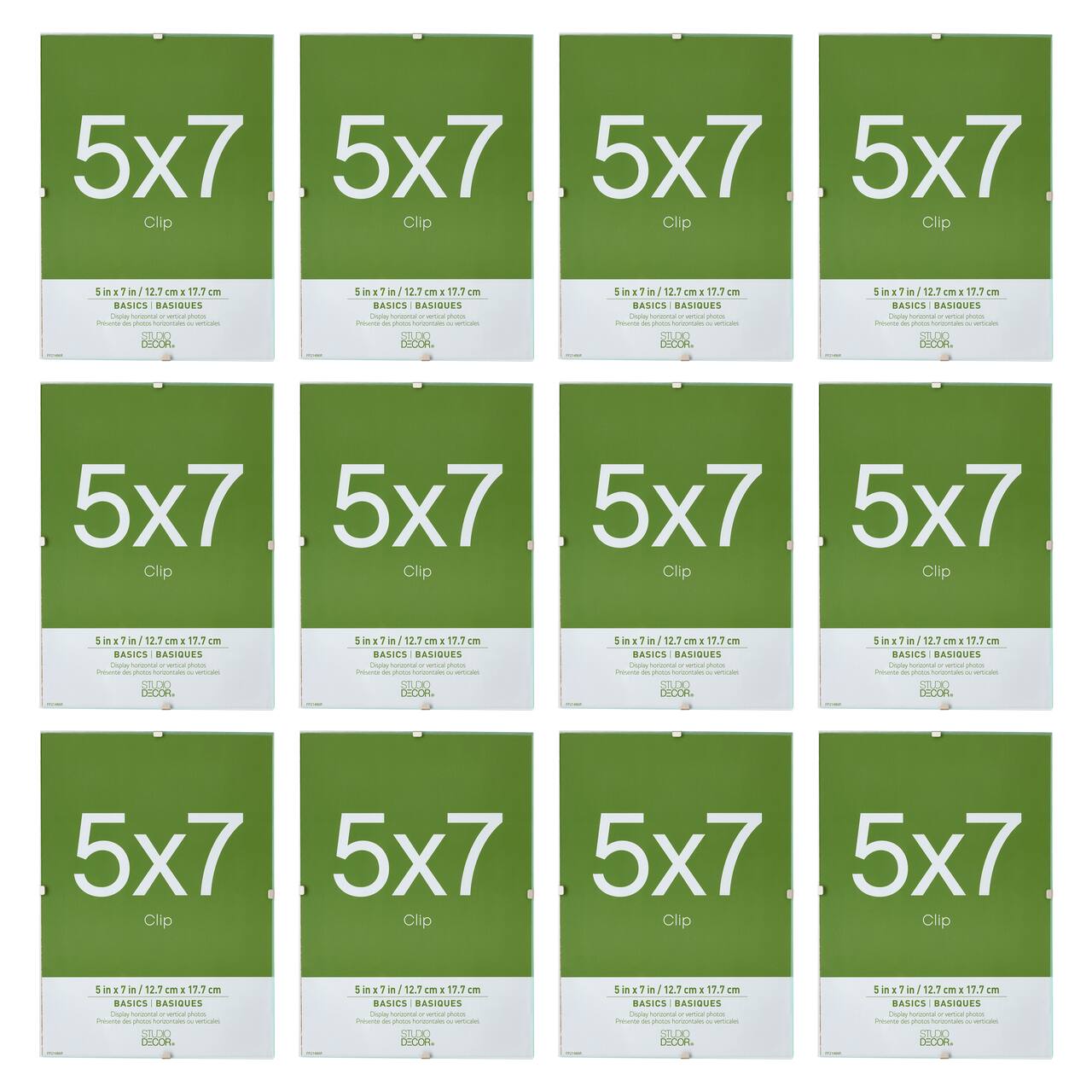 12 Pack: Clip 5" x 7" Frame, Basics by Studio Décor®
